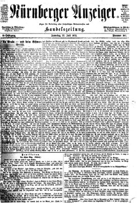 Nürnberger Anzeiger Samstag 27. Juli 1872