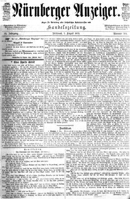 Nürnberger Anzeiger Mittwoch 7. August 1872