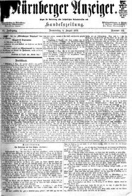Nürnberger Anzeiger Donnerstag 8. August 1872