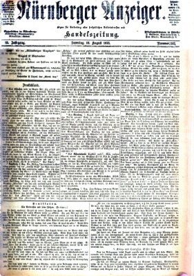 Nürnberger Anzeiger Samstag 10. August 1872