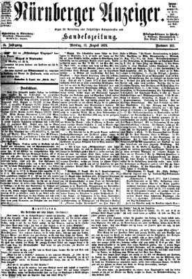 Nürnberger Anzeiger Montag 12. August 1872