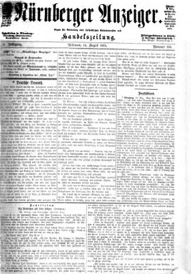 Nürnberger Anzeiger Mittwoch 14. August 1872