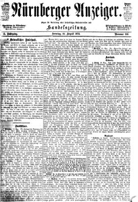 Nürnberger Anzeiger Sonntag 18. August 1872