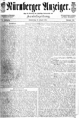 Nürnberger Anzeiger Donnerstag 22. August 1872