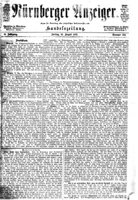 Nürnberger Anzeiger Freitag 23. August 1872