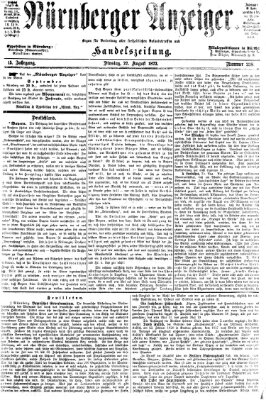 Nürnberger Anzeiger Dienstag 27. August 1872