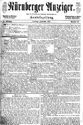 Nürnberger Anzeiger Samstag 7. September 1872