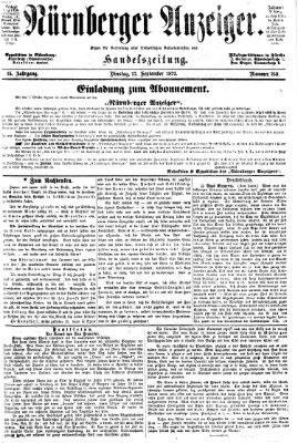 Nürnberger Anzeiger Dienstag 17. September 1872