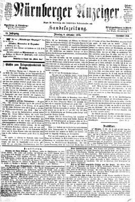 Nürnberger Anzeiger Dienstag 8. Oktober 1872