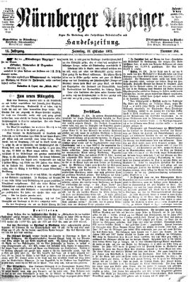 Nürnberger Anzeiger Samstag 12. Oktober 1872