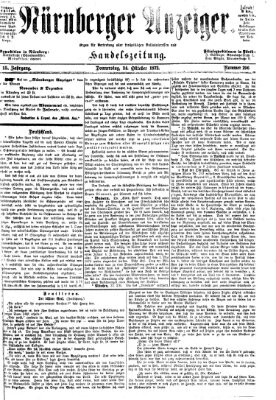 Nürnberger Anzeiger Donnerstag 24. Oktober 1872