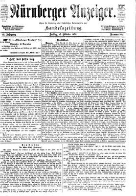 Nürnberger Anzeiger Freitag 25. Oktober 1872