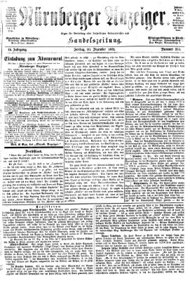 Nürnberger Anzeiger Freitag 20. Dezember 1872