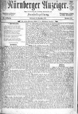 Nürnberger Anzeiger Mittwoch 25. Dezember 1872