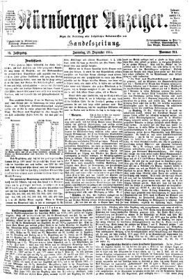 Nürnberger Anzeiger Samstag 28. Dezember 1872