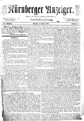 Nürnberger Anzeiger Dienstag 7. Januar 1873