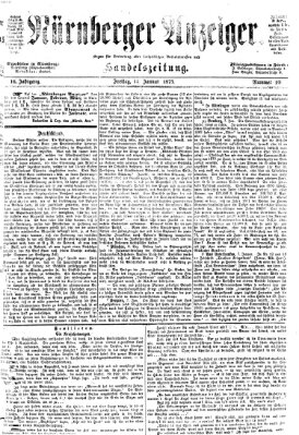 Nürnberger Anzeiger Freitag 10. Januar 1873