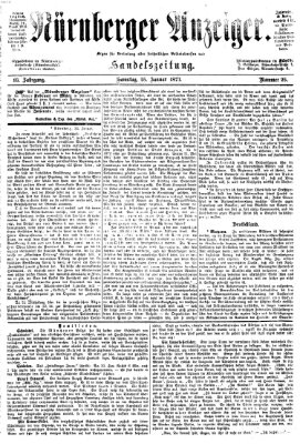 Nürnberger Anzeiger Samstag 25. Januar 1873