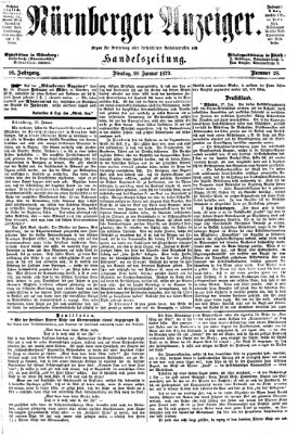 Nürnberger Anzeiger Dienstag 28. Januar 1873