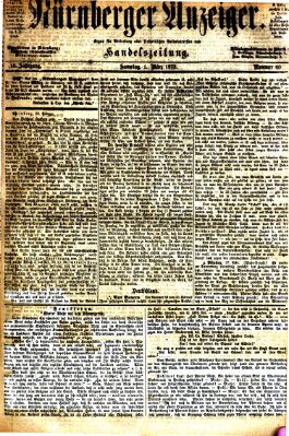 Nürnberger Anzeiger Samstag 1. März 1873