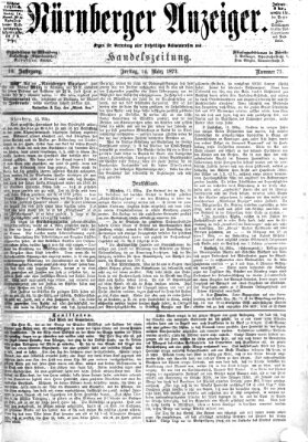 Nürnberger Anzeiger Freitag 14. März 1873