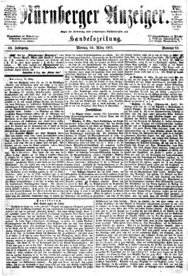 Nürnberger Anzeiger Montag 24. März 1873