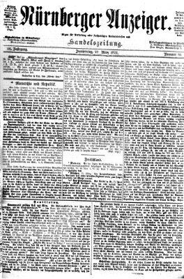 Nürnberger Anzeiger Donnerstag 27. März 1873