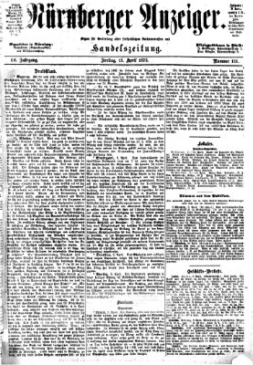 Nürnberger Anzeiger Freitag 11. April 1873