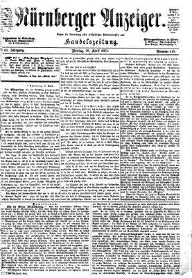 Nürnberger Anzeiger Montag 28. April 1873