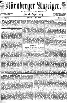 Nürnberger Anzeiger Mittwoch 14. Mai 1873