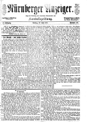 Nürnberger Anzeiger Montag 19. Mai 1873