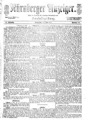 Nürnberger Anzeiger Donnerstag 22. Mai 1873