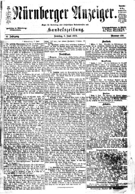 Nürnberger Anzeiger Sonntag 8. Juni 1873