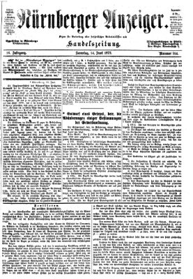 Nürnberger Anzeiger Samstag 14. Juni 1873