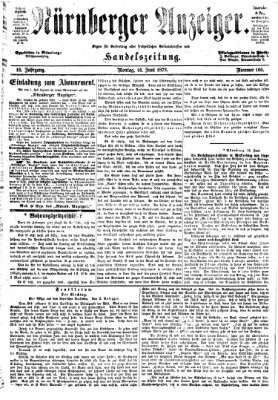 Nürnberger Anzeiger Montag 16. Juni 1873