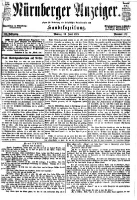 Nürnberger Anzeiger Montag 23. Juni 1873