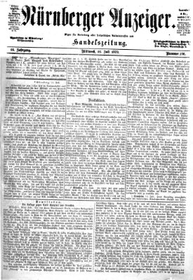 Nürnberger Anzeiger Mittwoch 16. Juli 1873