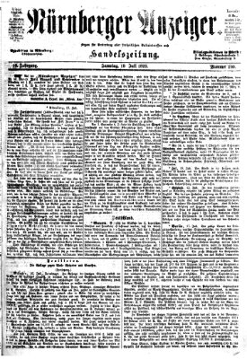 Nürnberger Anzeiger Samstag 19. Juli 1873