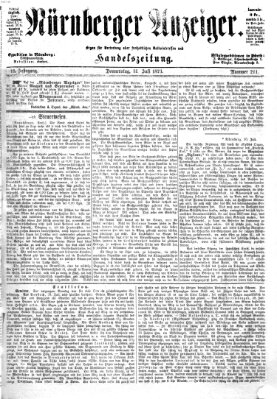 Nürnberger Anzeiger Donnerstag 31. Juli 1873