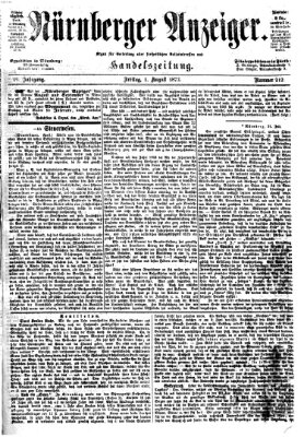 Nürnberger Anzeiger Freitag 1. August 1873