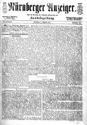 Nürnberger Anzeiger Samstag 2. August 1873