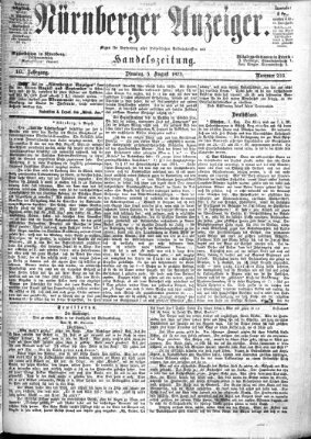 Nürnberger Anzeiger Dienstag 5. August 1873