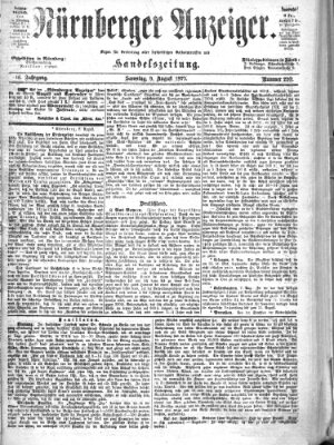 Nürnberger Anzeiger Samstag 9. August 1873