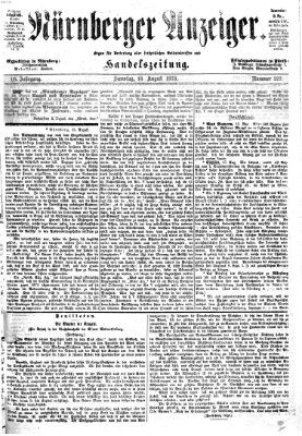 Nürnberger Anzeiger Samstag 16. August 1873