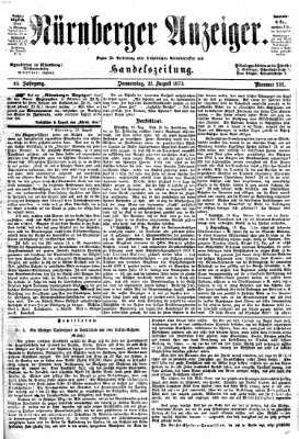 Nürnberger Anzeiger Donnerstag 21. August 1873