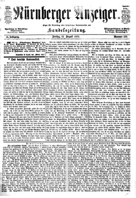 Nürnberger Anzeiger Freitag 22. August 1873