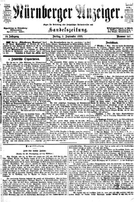 Nürnberger Anzeiger Freitag 5. September 1873