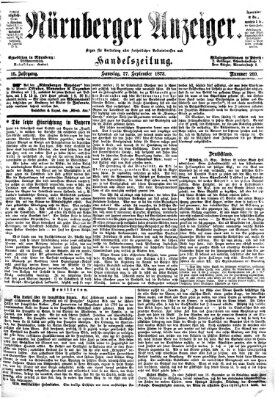 Nürnberger Anzeiger Samstag 27. September 1873