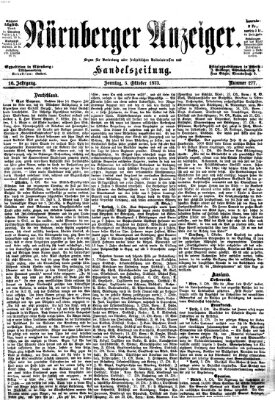 Nürnberger Anzeiger Sonntag 5. Oktober 1873