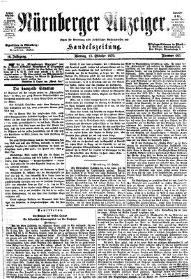 Nürnberger Anzeiger Montag 13. Oktober 1873